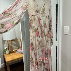 Rococo Sand Cream and Pink Dress